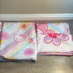 Hello Kitty Floral Bedding Set Full Size 4 pc Set